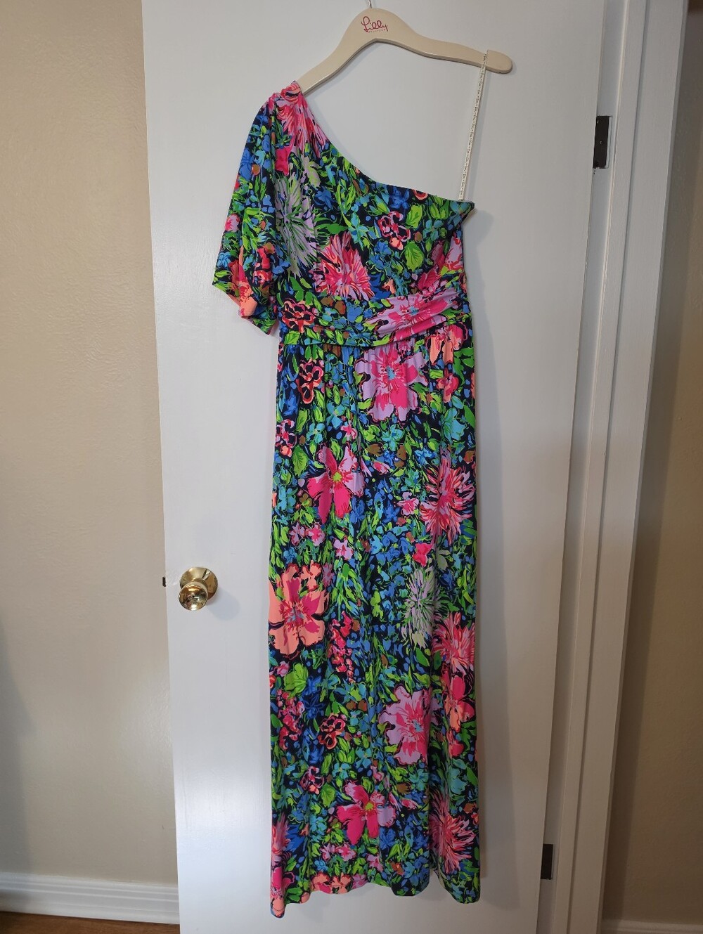 Lilly Pulitzer Nikki One-shoulder Maxi